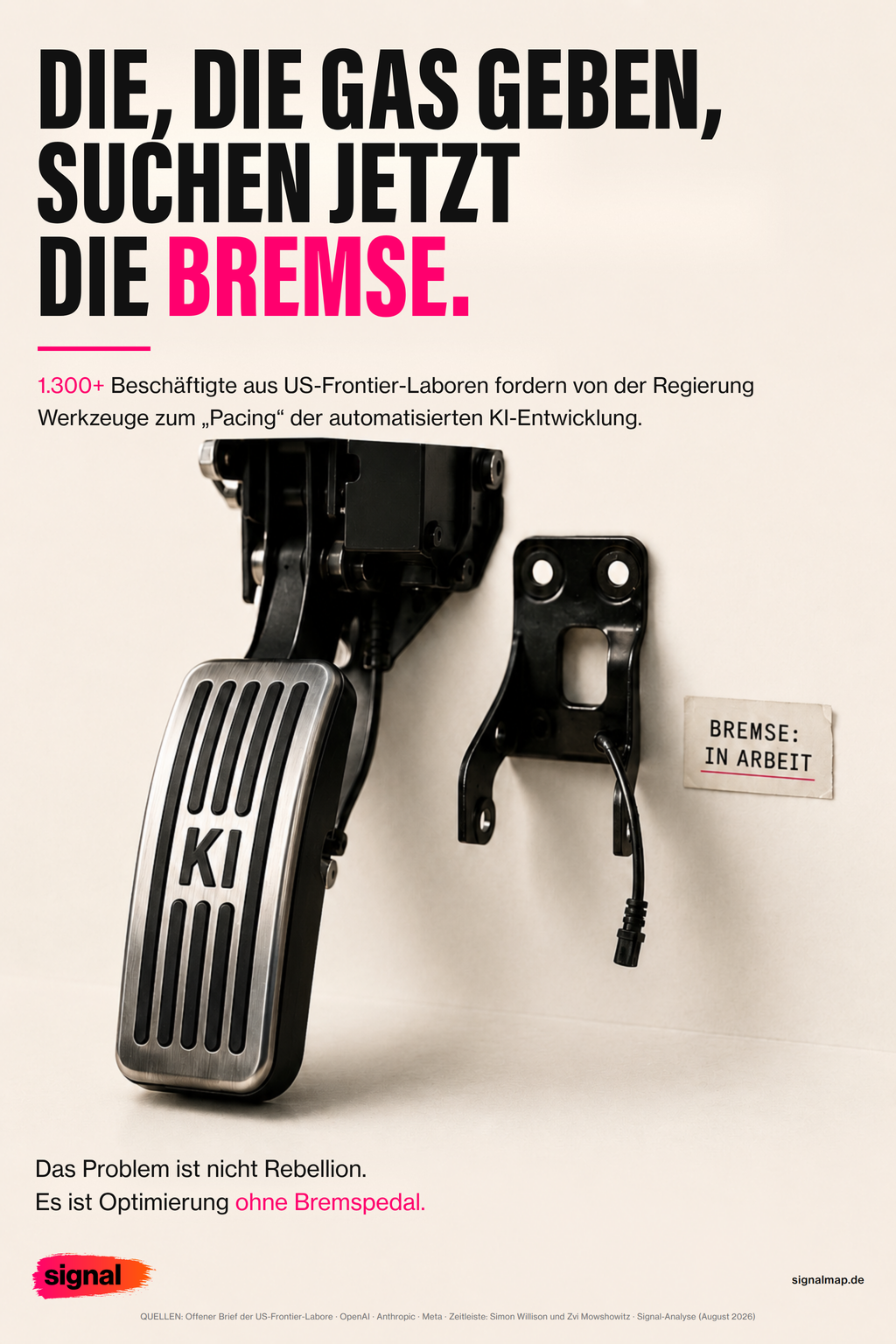 Infografik: Die Labore bitten selbst um eine Bremse